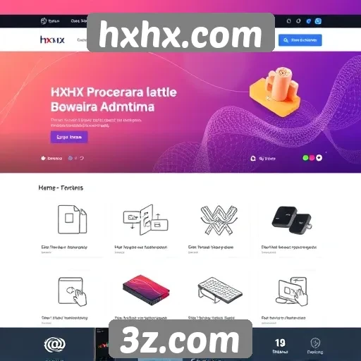 Recursos e funcionalidades do site hxhx.com